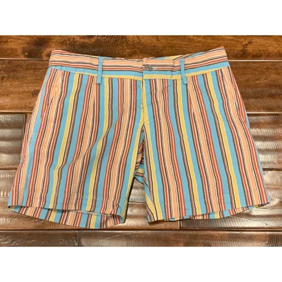 Dolce & Gabbana Multicolor Striped Cotton Shorts, Size 12 (US) 46 (IT) - Picture 1 of 5